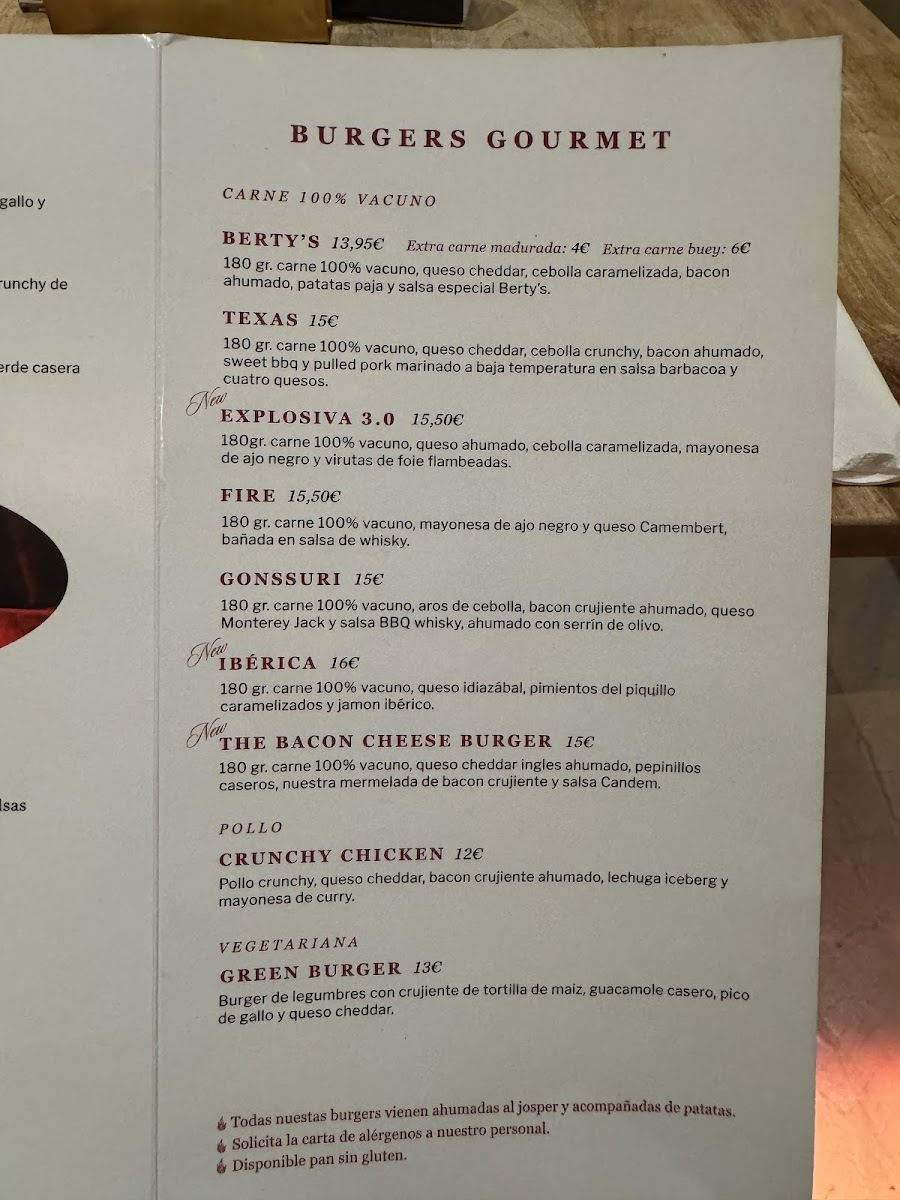 Menu Berty's Burger Bilbao-4